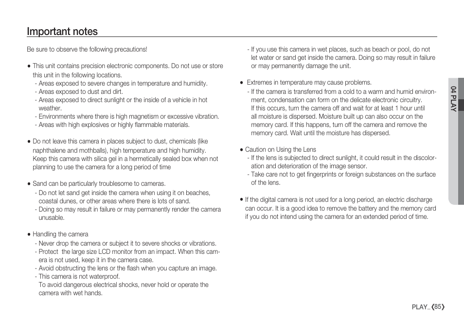 Samsung EC-S85ZZBBA-SP User Manual | Page 86 / 110