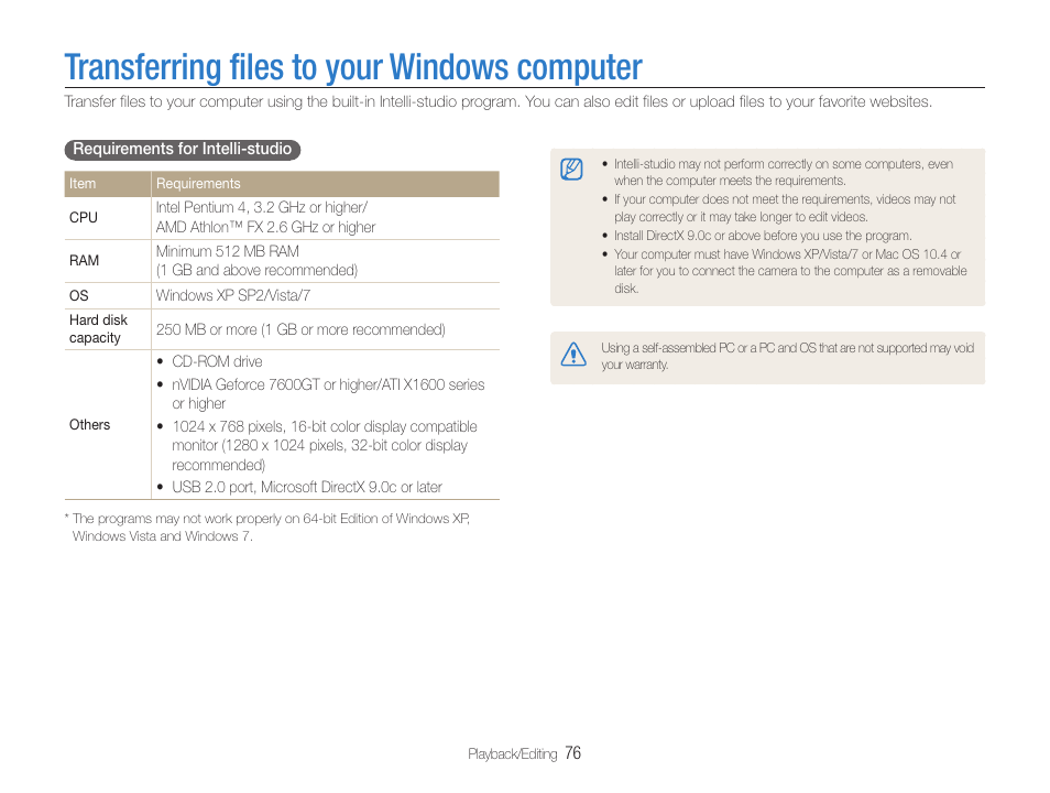 Transferring files to your windows computer | Samsung EC-PL210ZBPUUS User Manual | Page 77 / 115