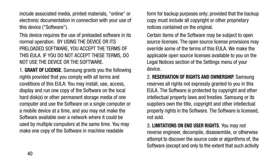 Samsung SGH-I527ZKBATT User Manual | Page 46 / 58