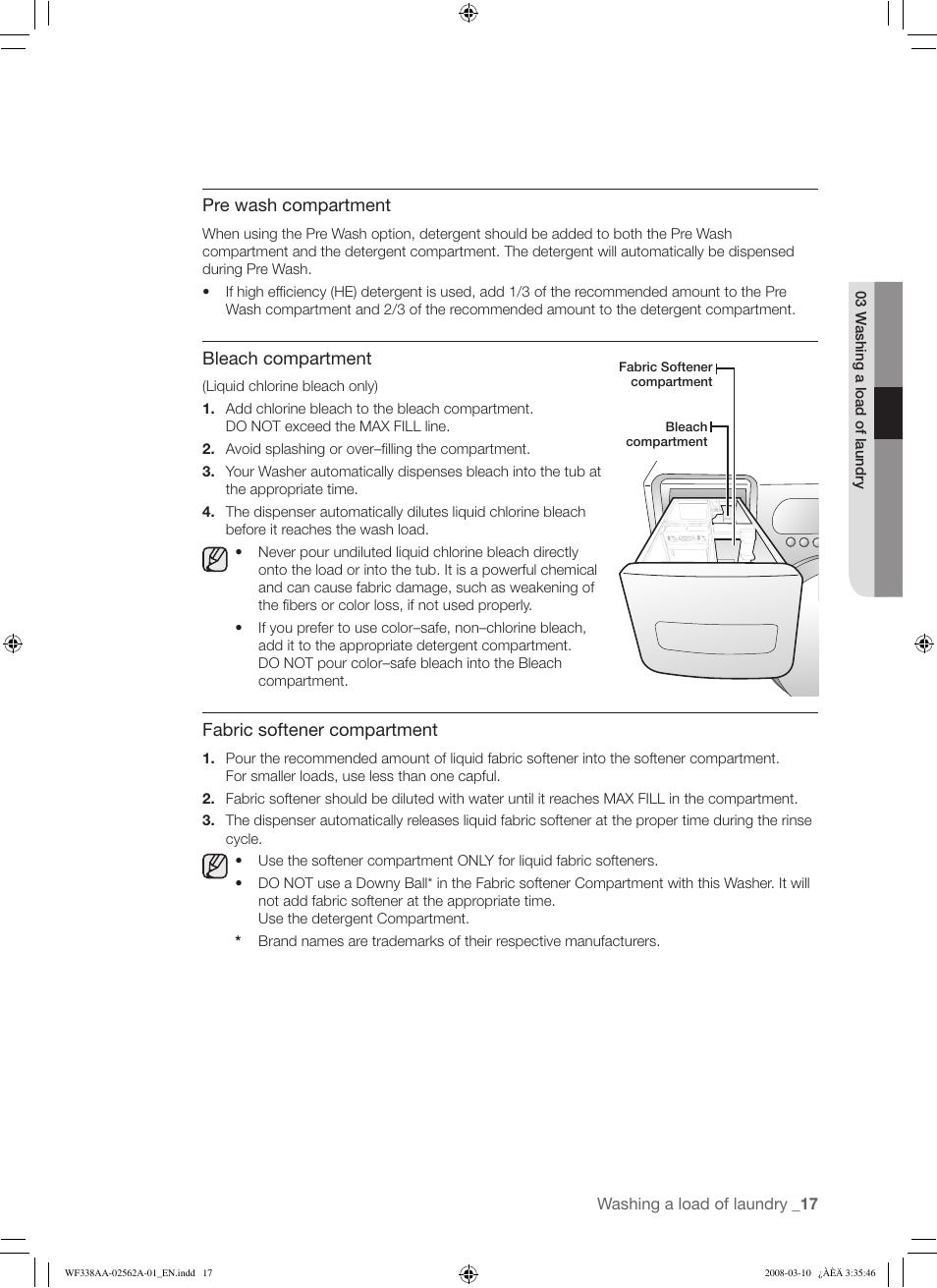 Samsung WF338AAB-XAA User Manual | Page 17 / 60