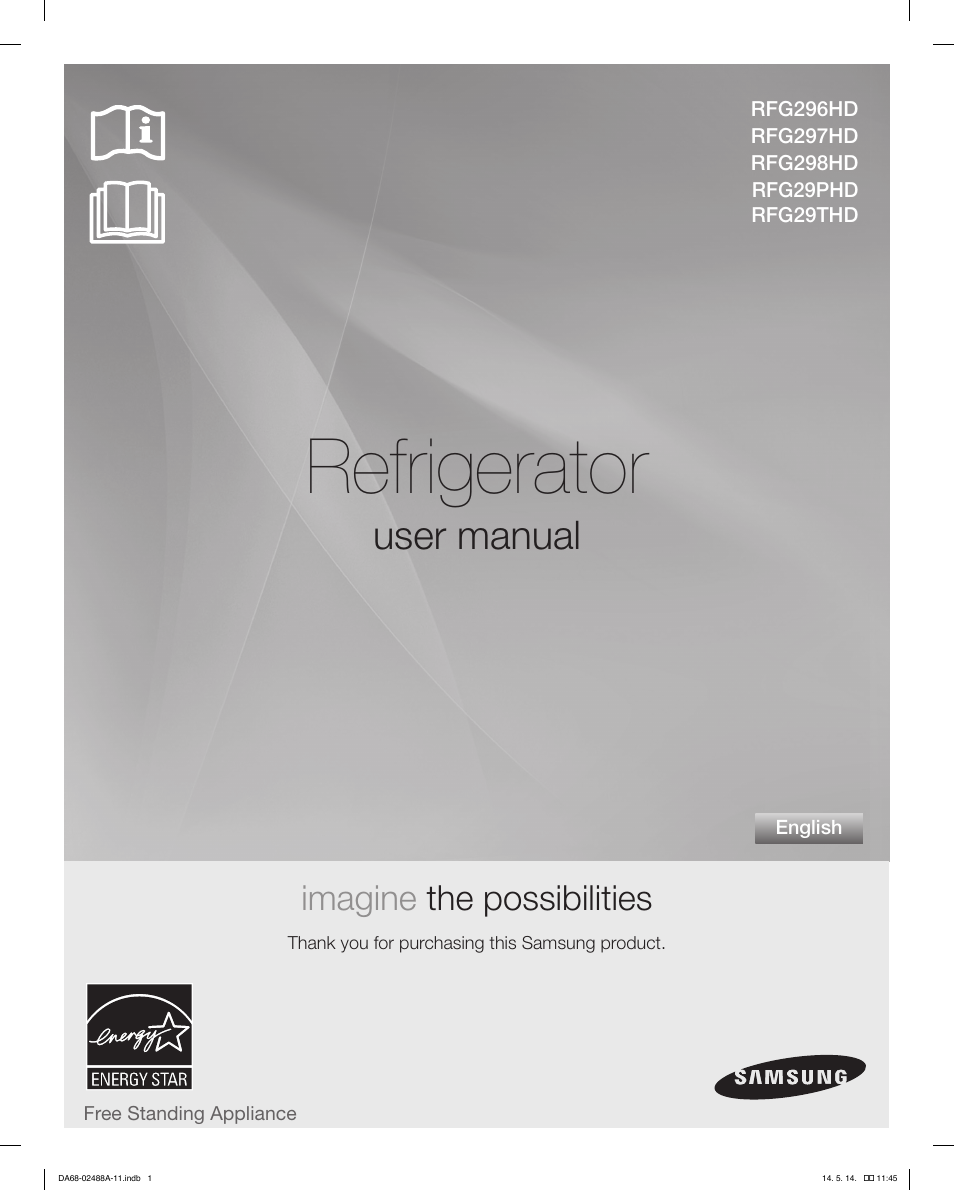 Samsung RFG298HDRS-XAA User Manual | 80 pages