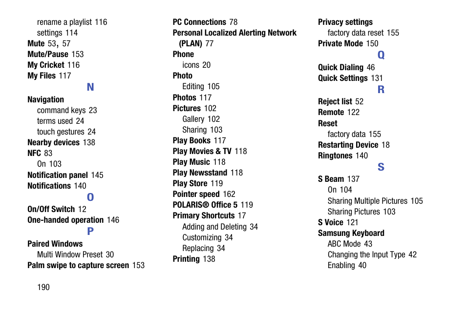 Samsung SM-G900AZKZAIO User Manual | Page 198 / 200