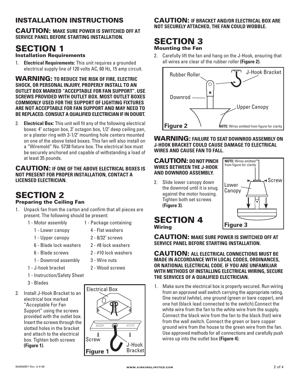 Air King 9856M1 User Manual | Page 2 / 4