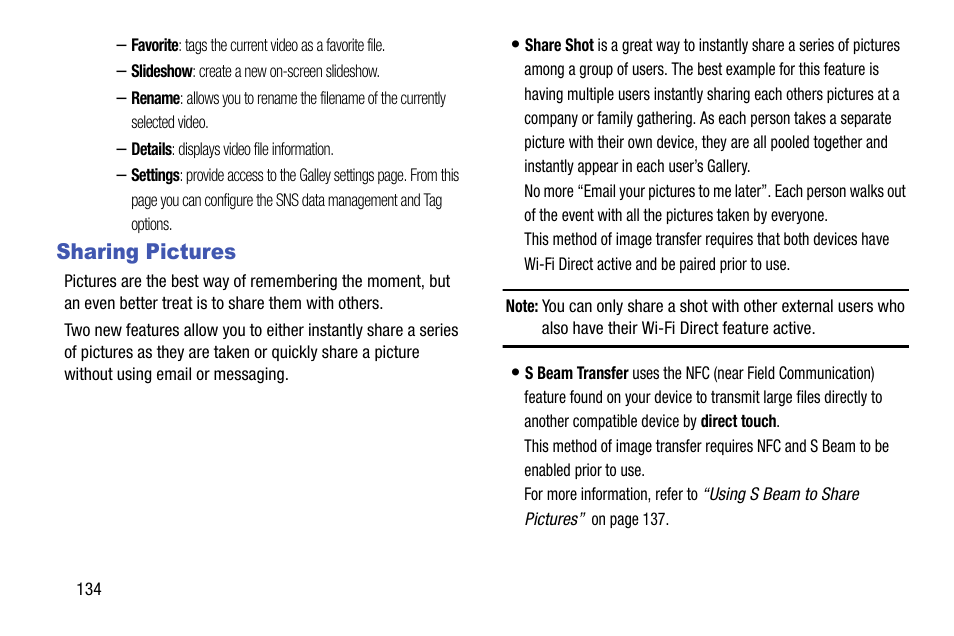 Sharing pictures | Samsung SM-N900TZWETMB User Manual | Page 140 / 375