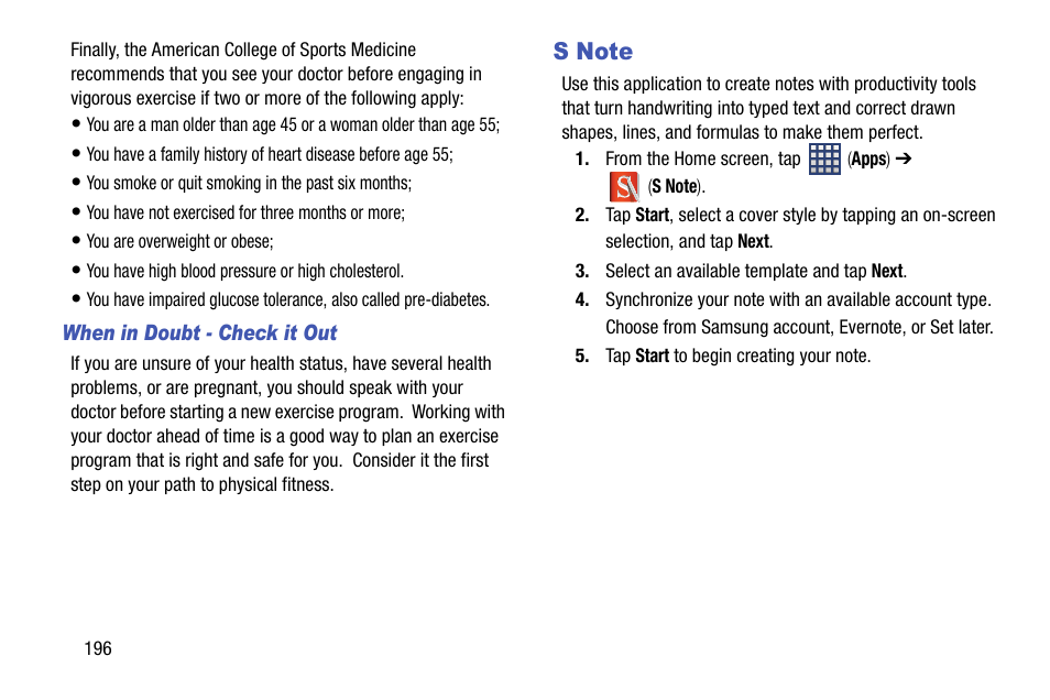 S note | Samsung SM-N900TZWETMB User Manual | Page 202 / 375