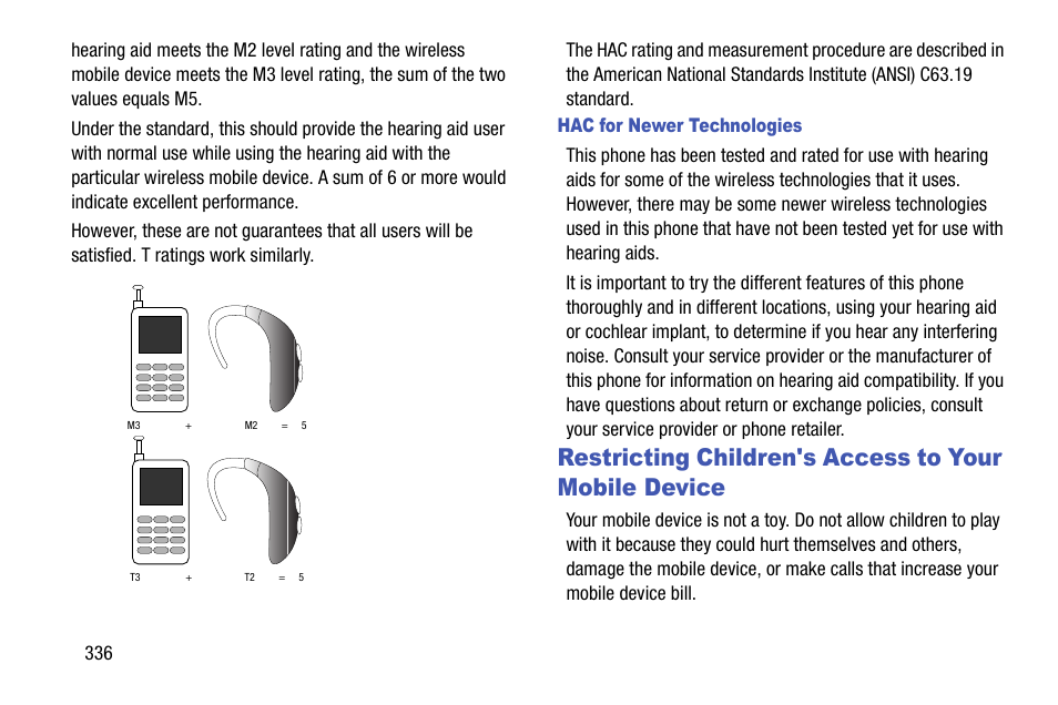 Restricting children's access to your, Mobile device | Samsung SM-N900TZWETMB User Manual | Page 342 / 375