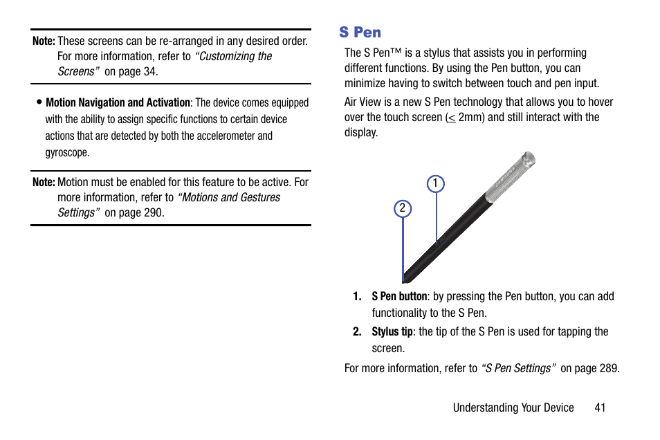 S pen | Samsung SM-N900TZWETMB User Manual | Page 47 / 375