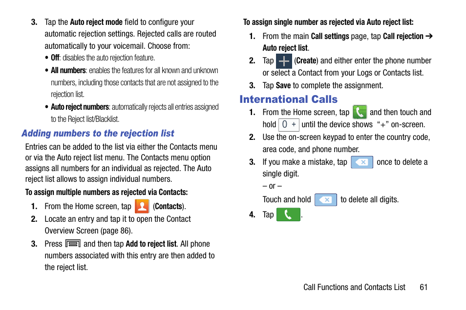 International calls | Samsung SM-N900TZWETMB User Manual | Page 67 / 375