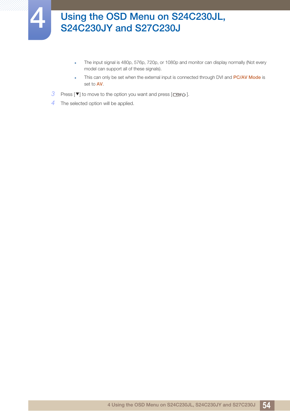 Samsung LS24C230BL-ZC User Manual | Page 54 / 77