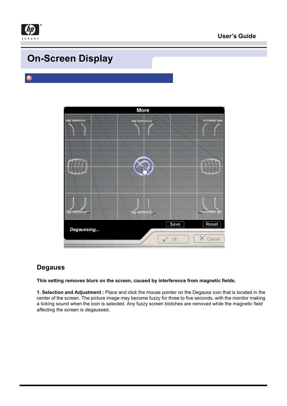 On-screen display | Samsung CA19ISBL-XAZ User Manual | Page 63 / 105