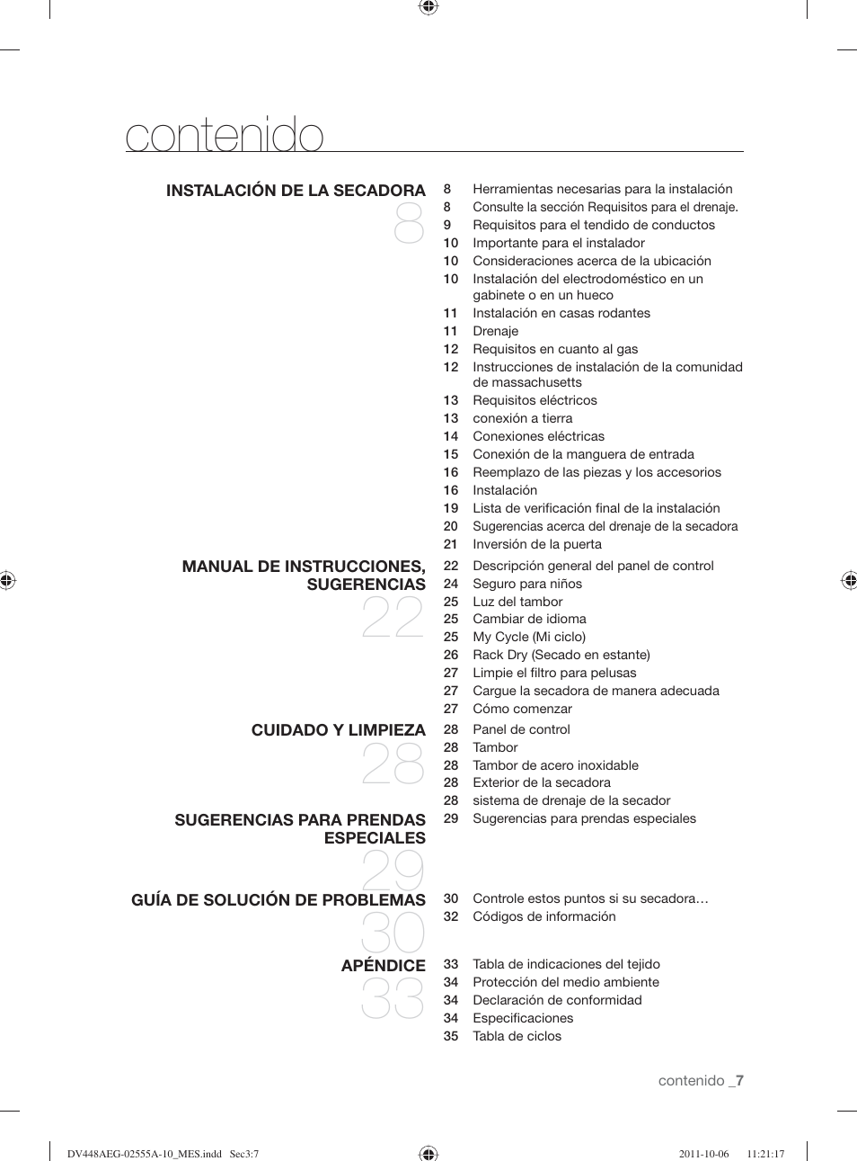 Samsung DV438AER-XAA User Manual | Page 45 / 76