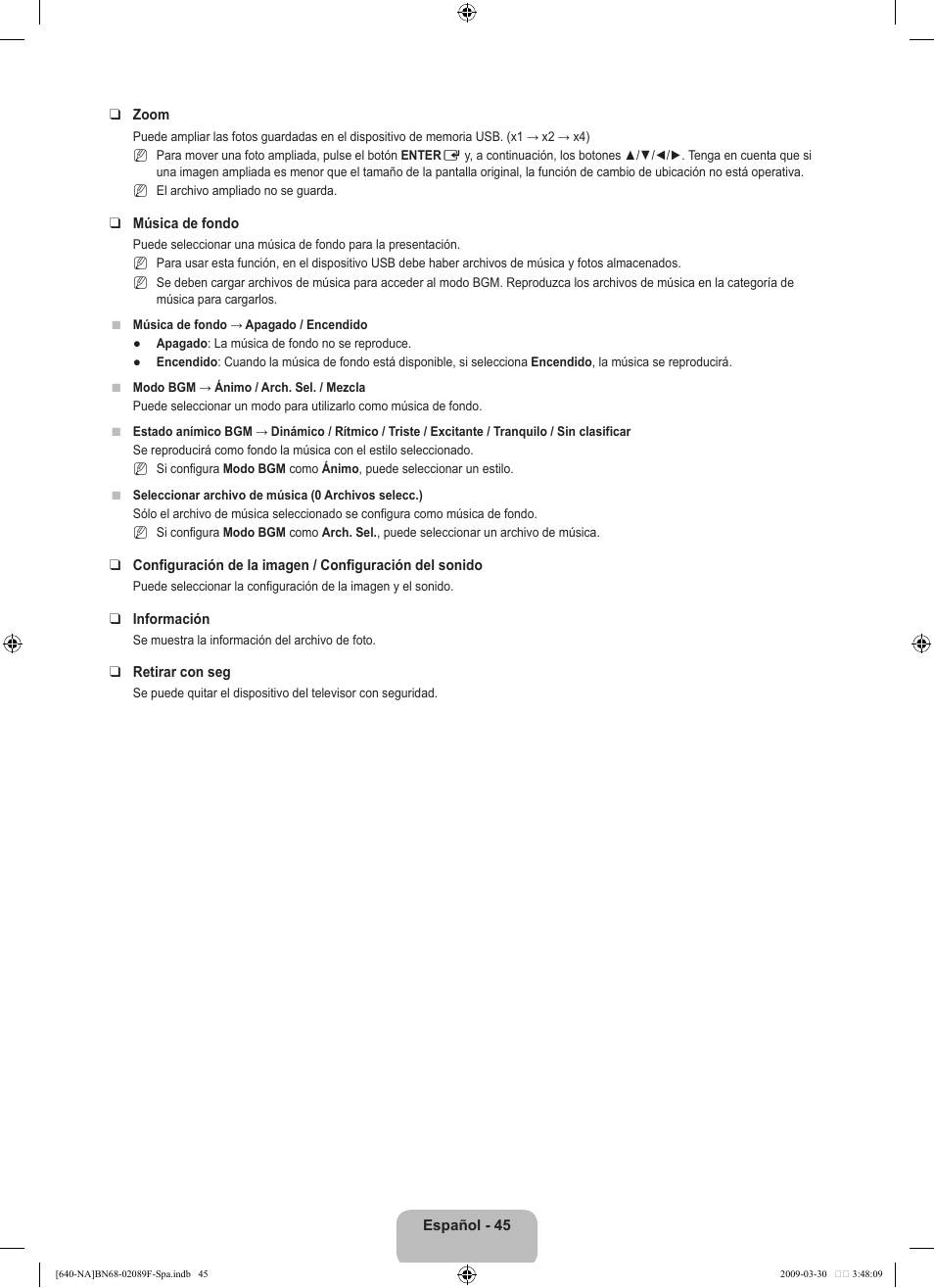 Samsung LN40B640R3FUZA User Manual | Page 139 / 173