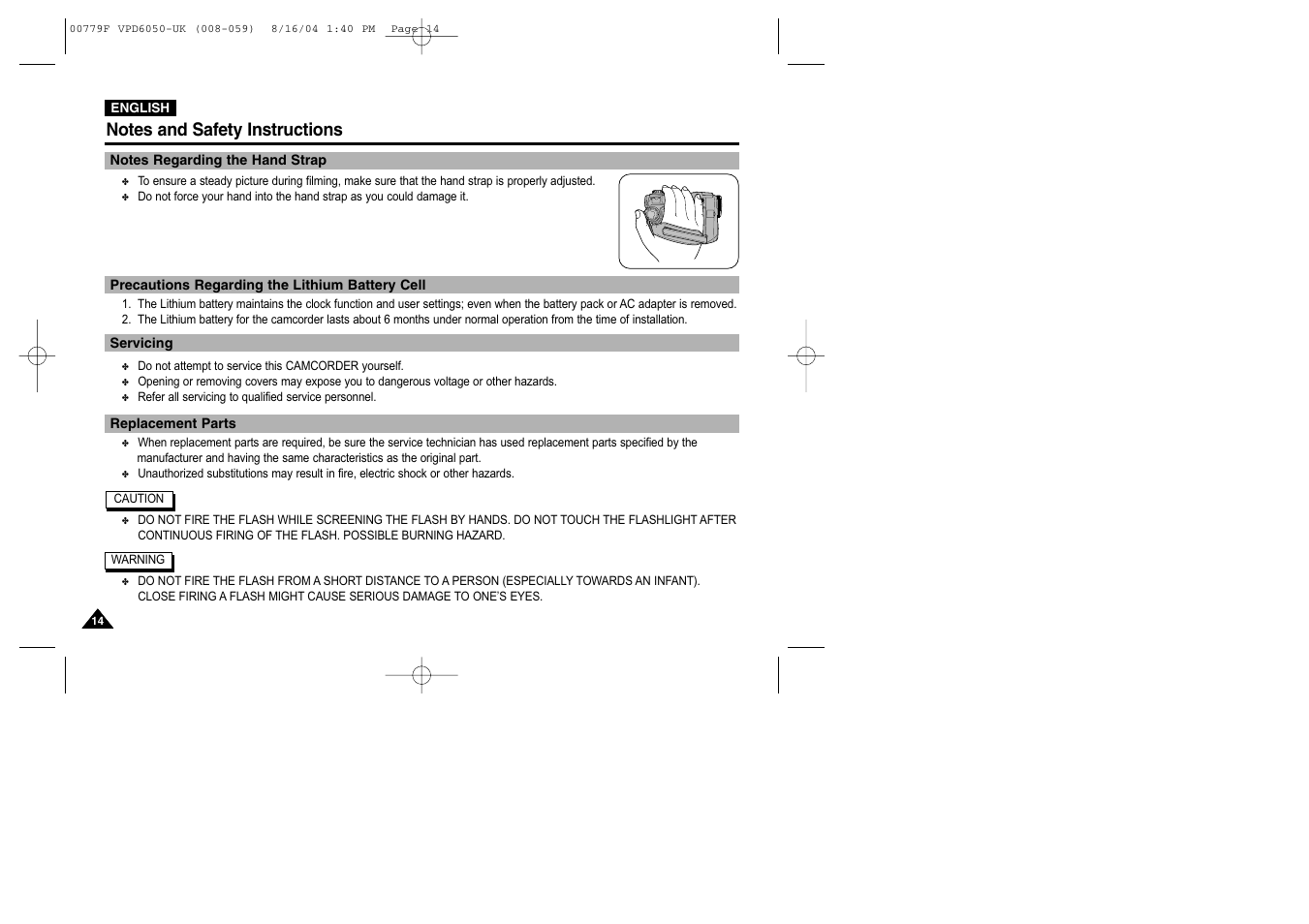 Samsung SC-D5000-XAC User Manual | Page 14 / 166