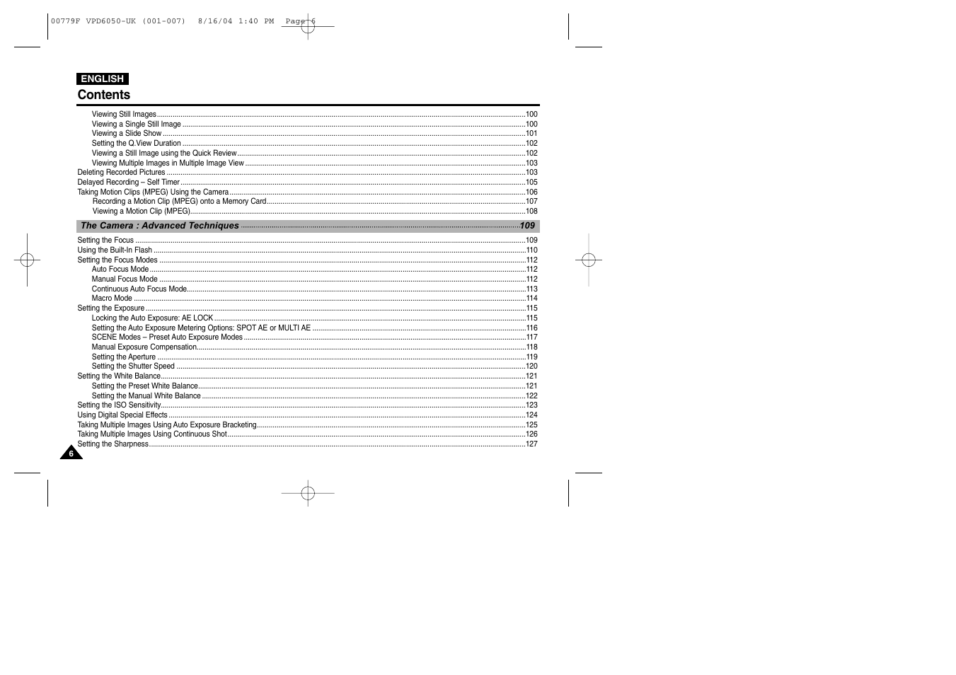 Samsung SC-D5000-XAC User Manual | Page 6 / 166