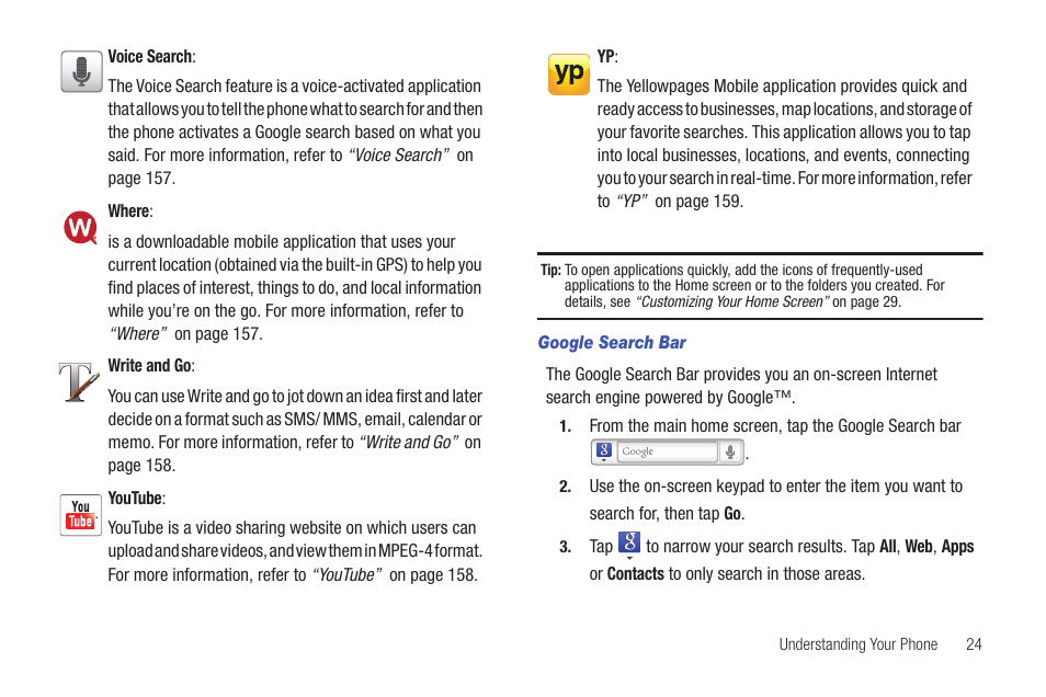 Samsung SGH-I897ZKZATT User Manual | Page 29 / 199