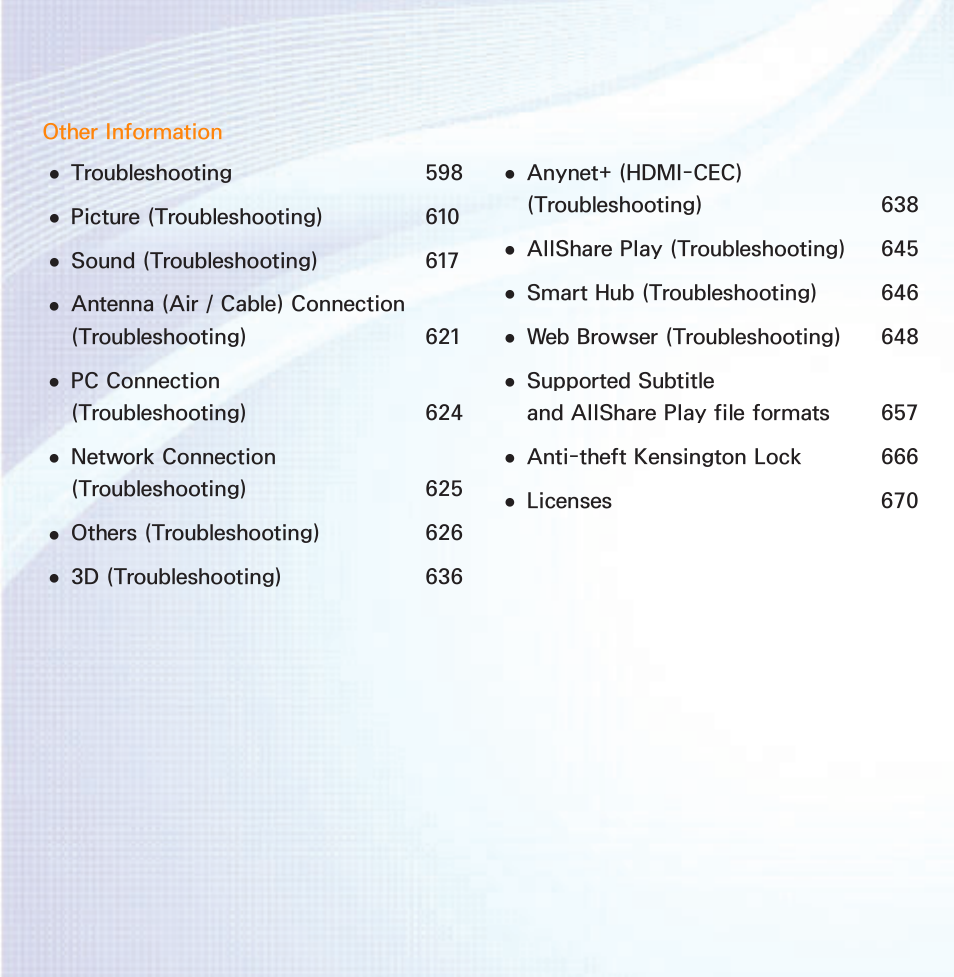 Samsung UN55ES6580FXZA User Manual | Page 4 / 675