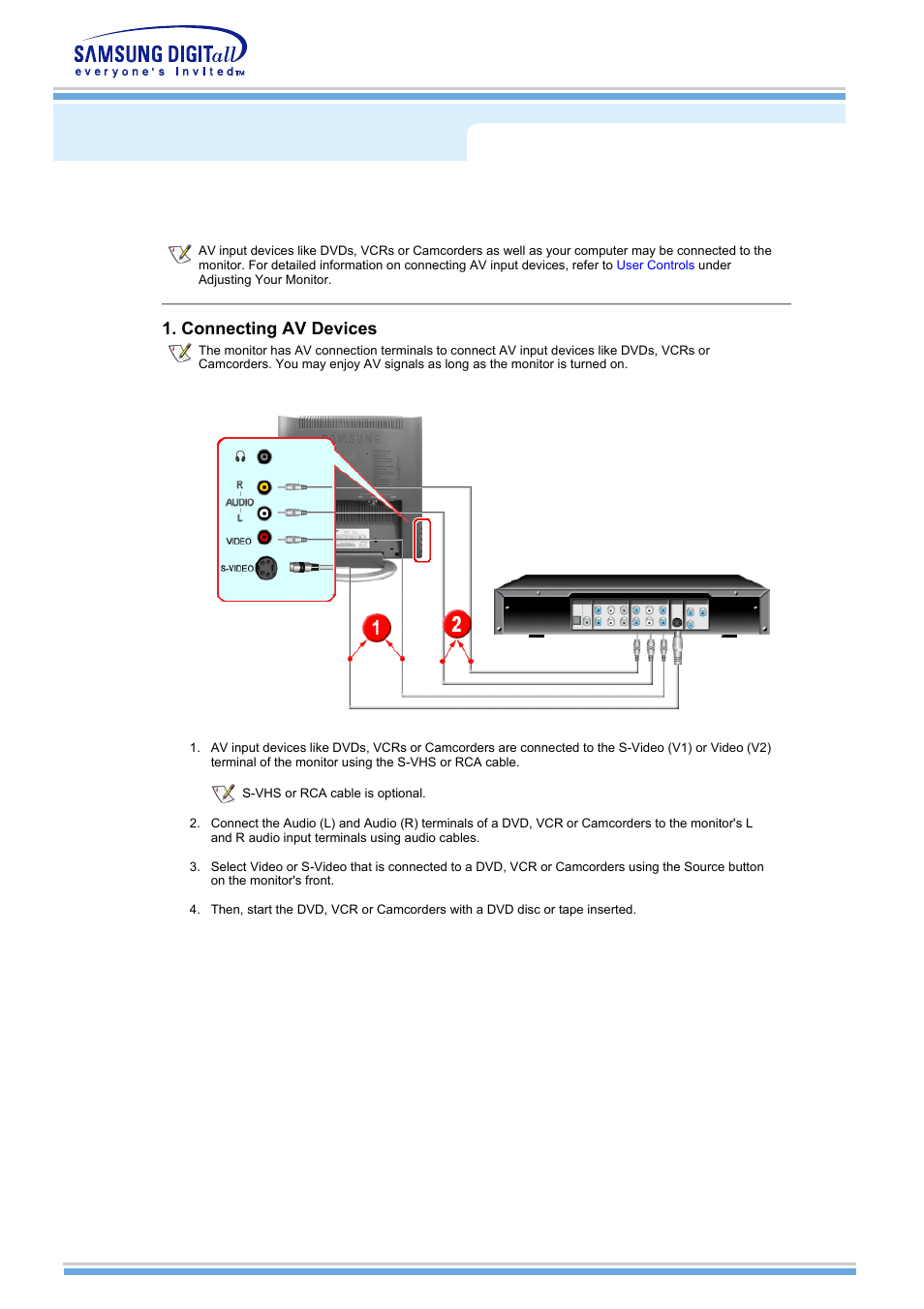 Connecting to other devices | Samsung MH15NSSS-XAX User Manual | Page 14 / 61