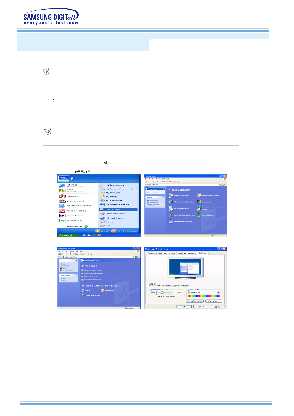 Installing the monitor driver | Samsung MH15NSSS-XAX User Manual | Page 19 / 61