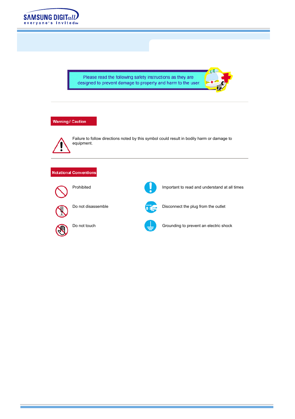 Safety instructions, Notational | Samsung MH15NSSS-XAX User Manual | Page 3 / 61