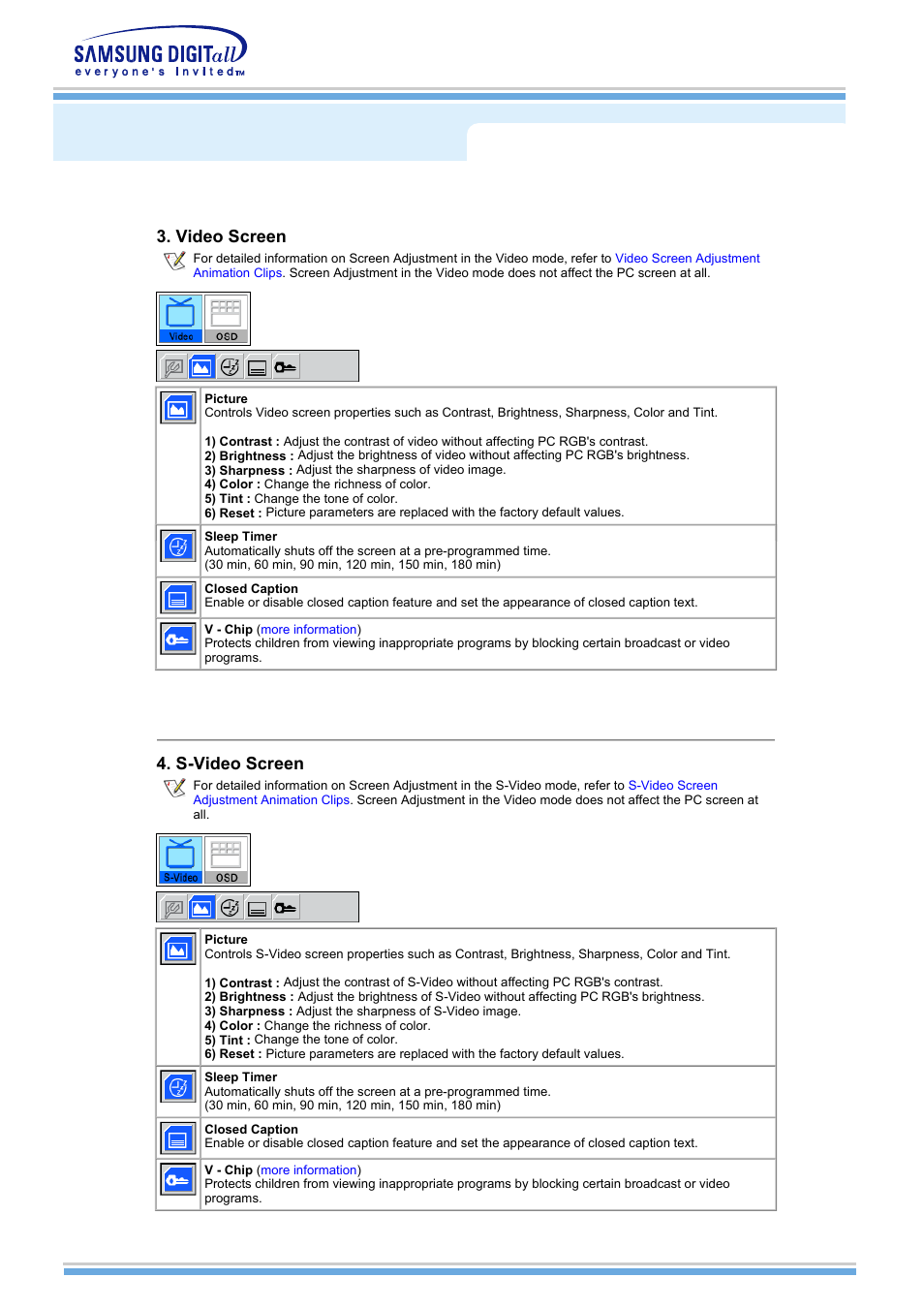 On-screen display, 케이블 연결 | Samsung MH15NSSS-XAX User Manual | Page 34 / 61