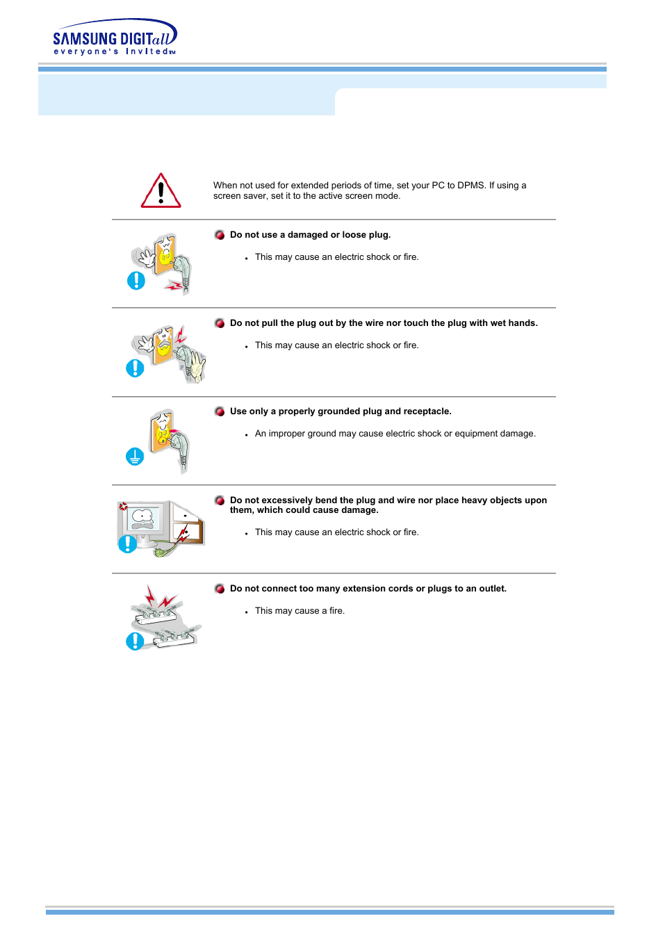 Power | Samsung MH15NSSS-XAX User Manual | Page 4 / 61