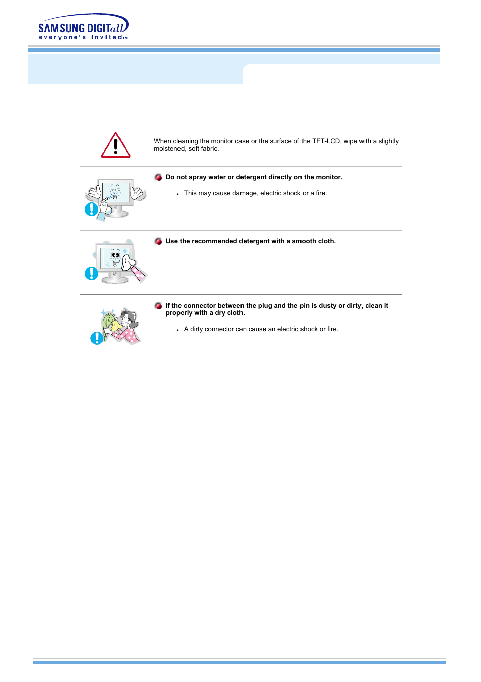 Cleaning | Samsung MH15NSSS-XAX User Manual | Page 6 / 61