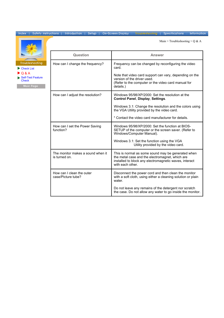 Samsung CF21MSBU-XBM User Manual | Page 40 / 58