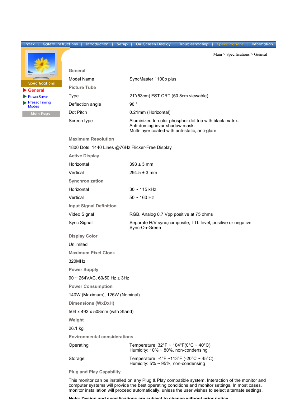 Samsung CF21MSBU-XBM User Manual | Page 43 / 58