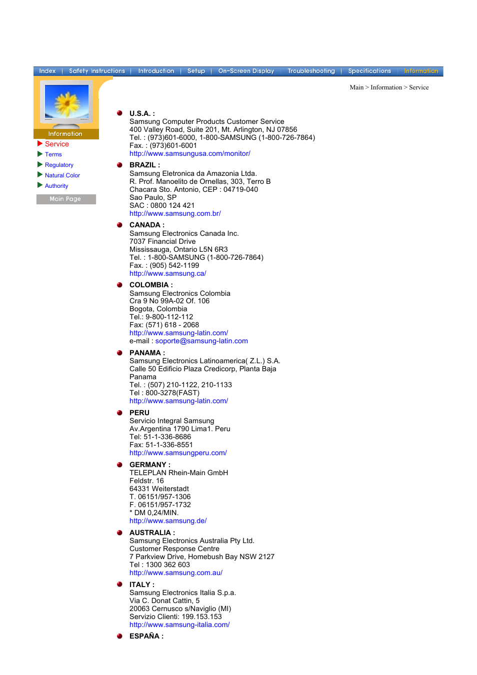 Samsung CF21MSBU-XBM User Manual | Page 47 / 58