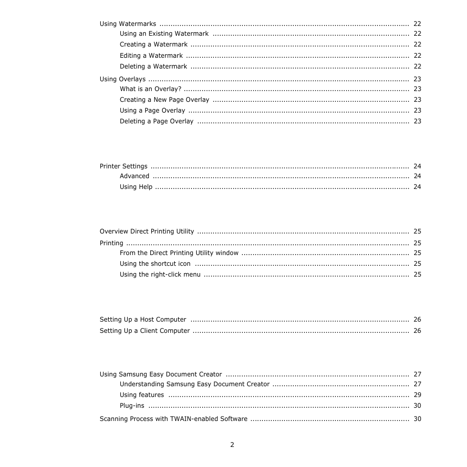 Using windows postscript driver, Using direct printing utility, Sharing the printer locally | Scanning | Samsung SCX-6555N-XBG User Manual | Page 128 / 175