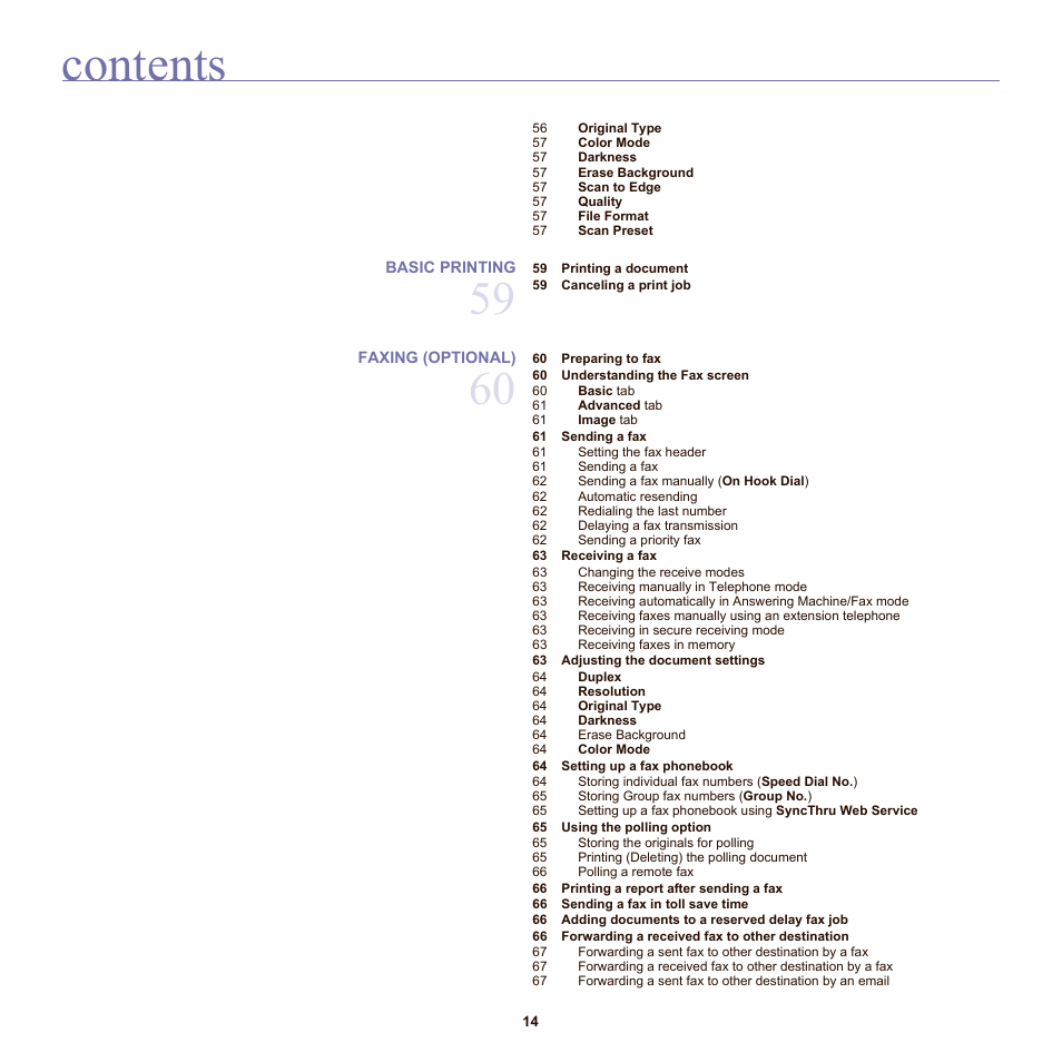 Samsung SCX-6555N-XBG User Manual | Page 14 / 175