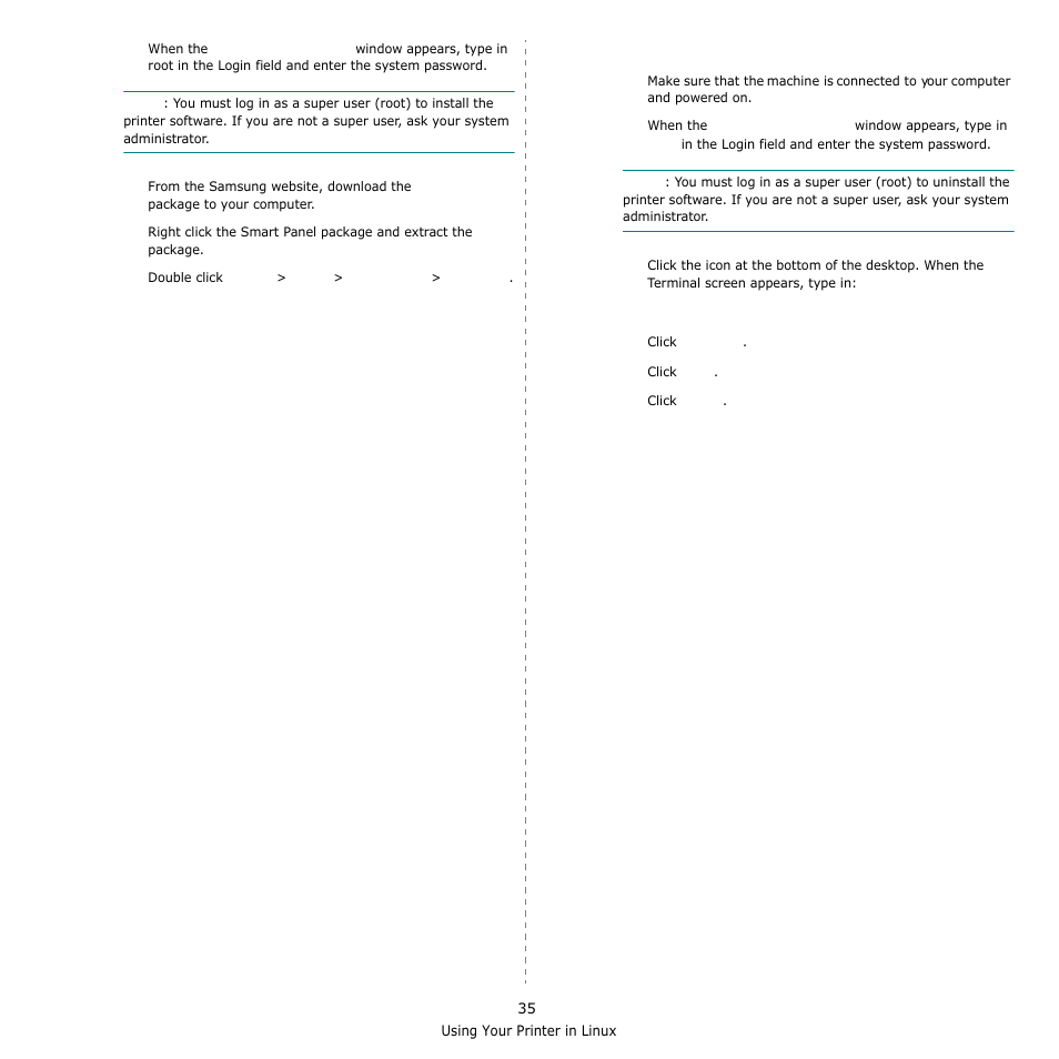 Uninstalling the unified linux driver | Samsung SCX-6555N-XBG User Manual | Page 161 / 175