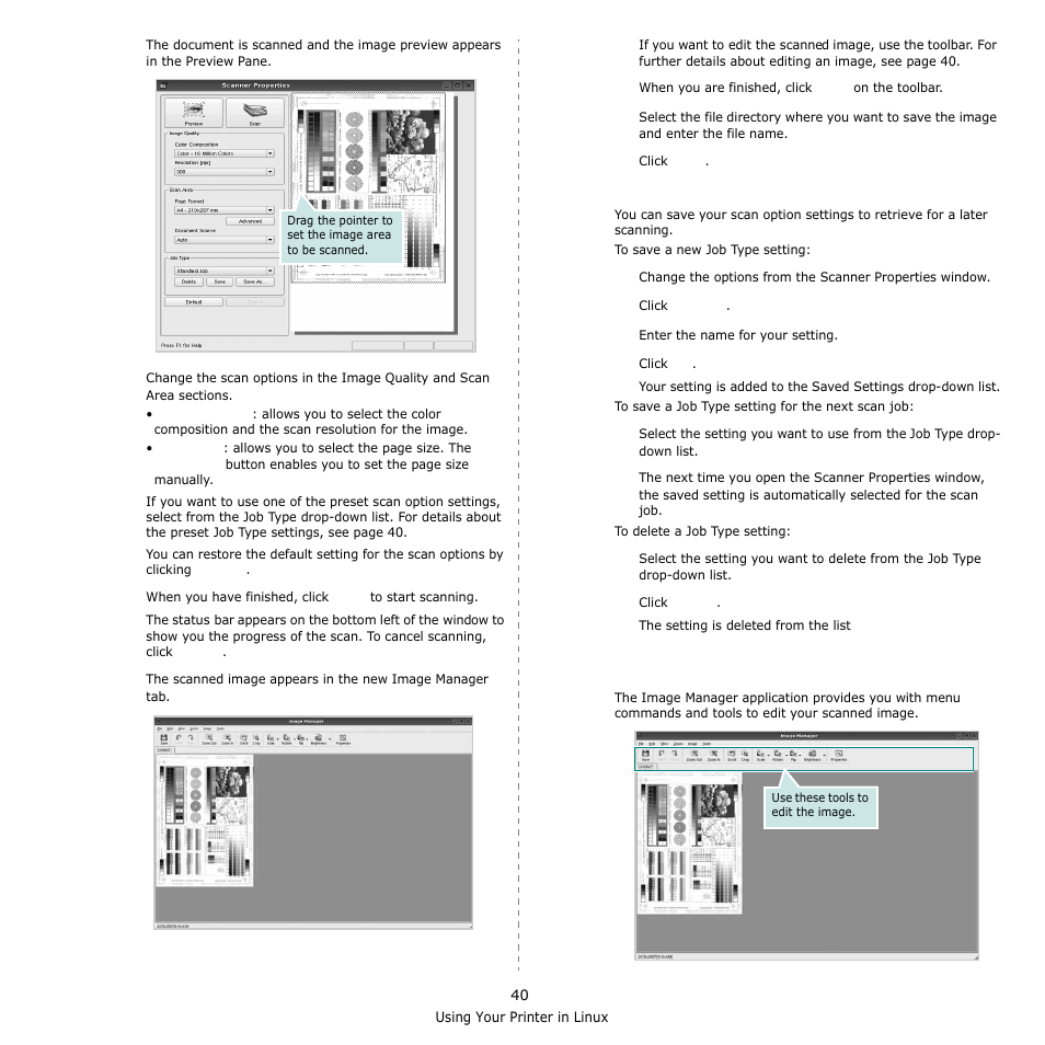 Using the image manager | Samsung SCX-6555N-XBG User Manual | Page 166 / 175