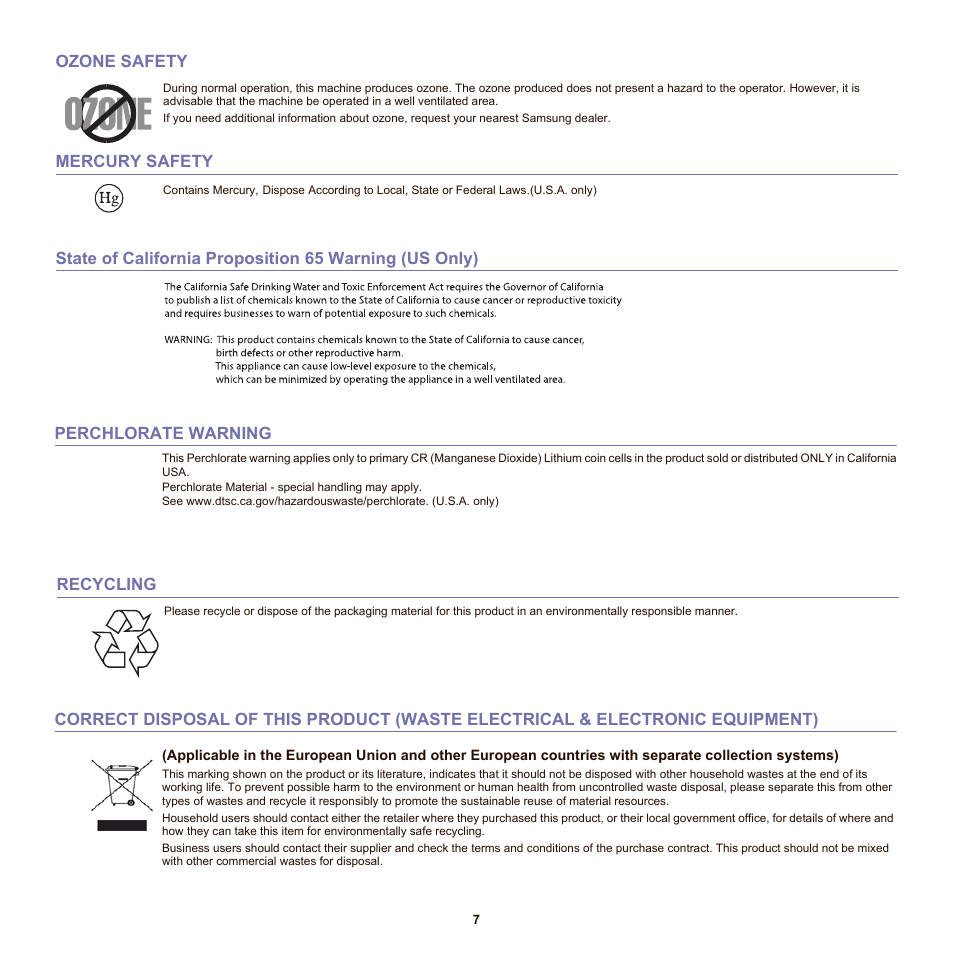 Samsung SCX-6555N-XBG User Manual | Page 7 / 175