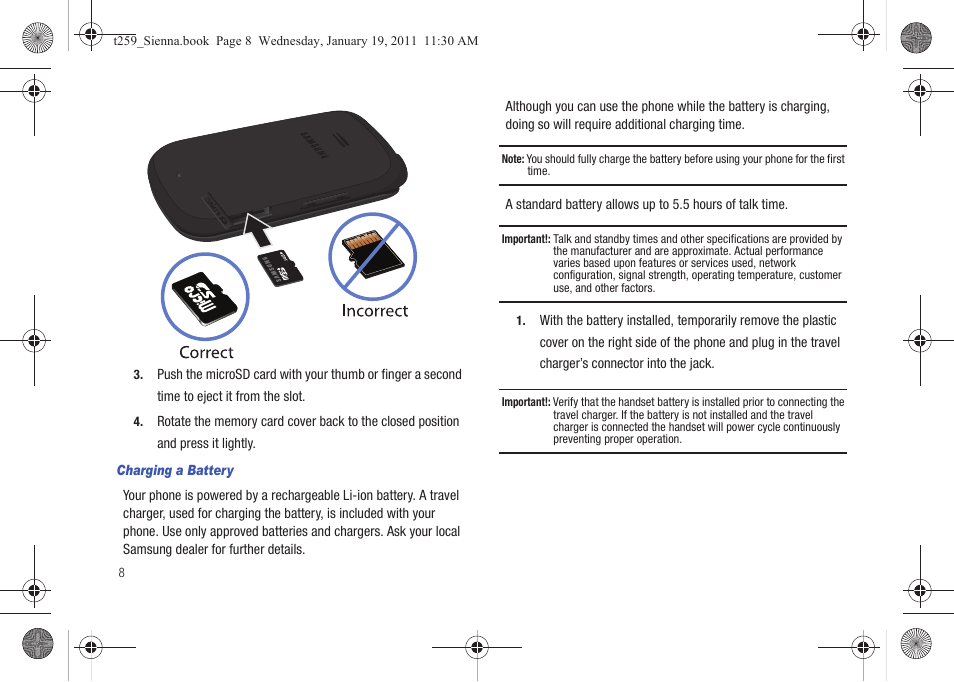 Samsung SGH-T259HBBTMB User Manual | Page 12 / 155