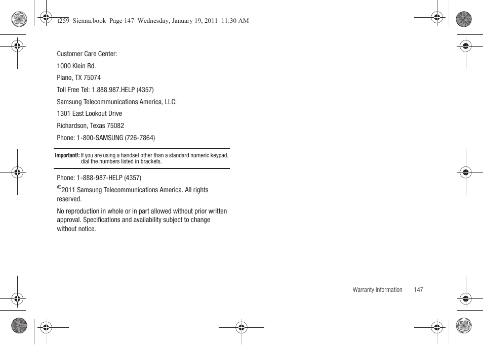 Samsung SGH-T259HBBTMB User Manual | Page 151 / 155