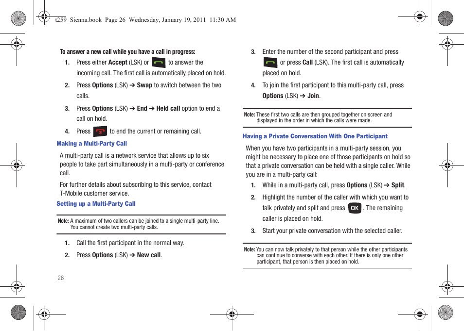 Samsung SGH-T259HBBTMB User Manual | Page 30 / 155