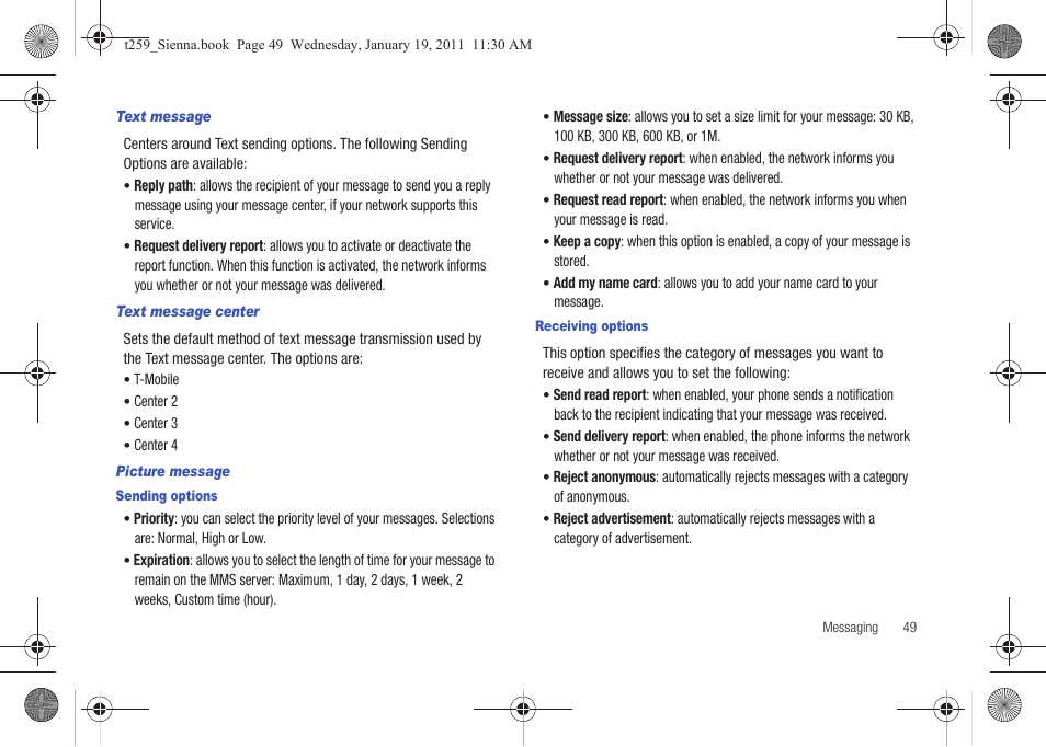 Samsung SGH-T259HBBTMB User Manual | Page 53 / 155