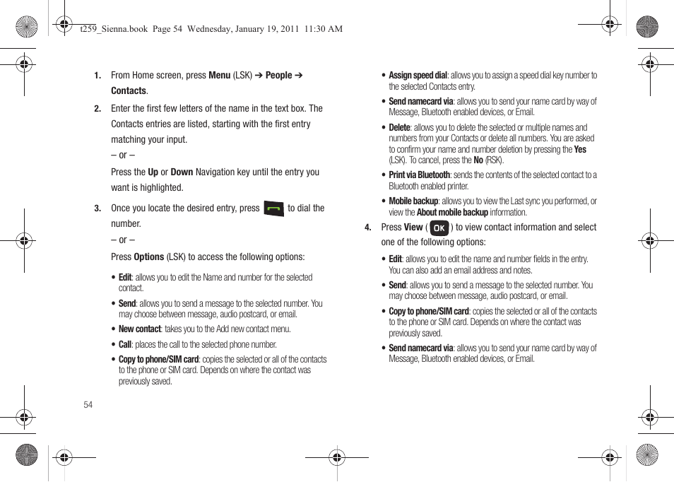 Samsung SGH-T259HBBTMB User Manual | Page 58 / 155