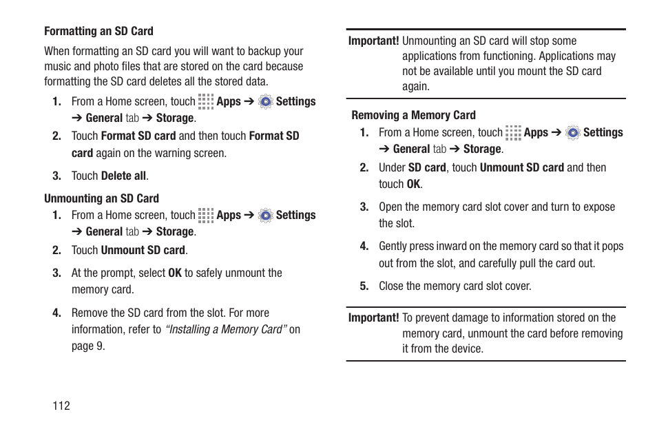 Samsung SM-T537RYKAUSC User Manual | Page 118 / 126