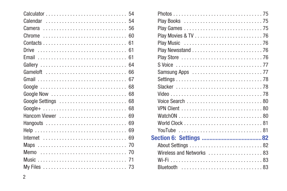 Samsung SM-T537RYKAUSC User Manual | Page 8 / 126