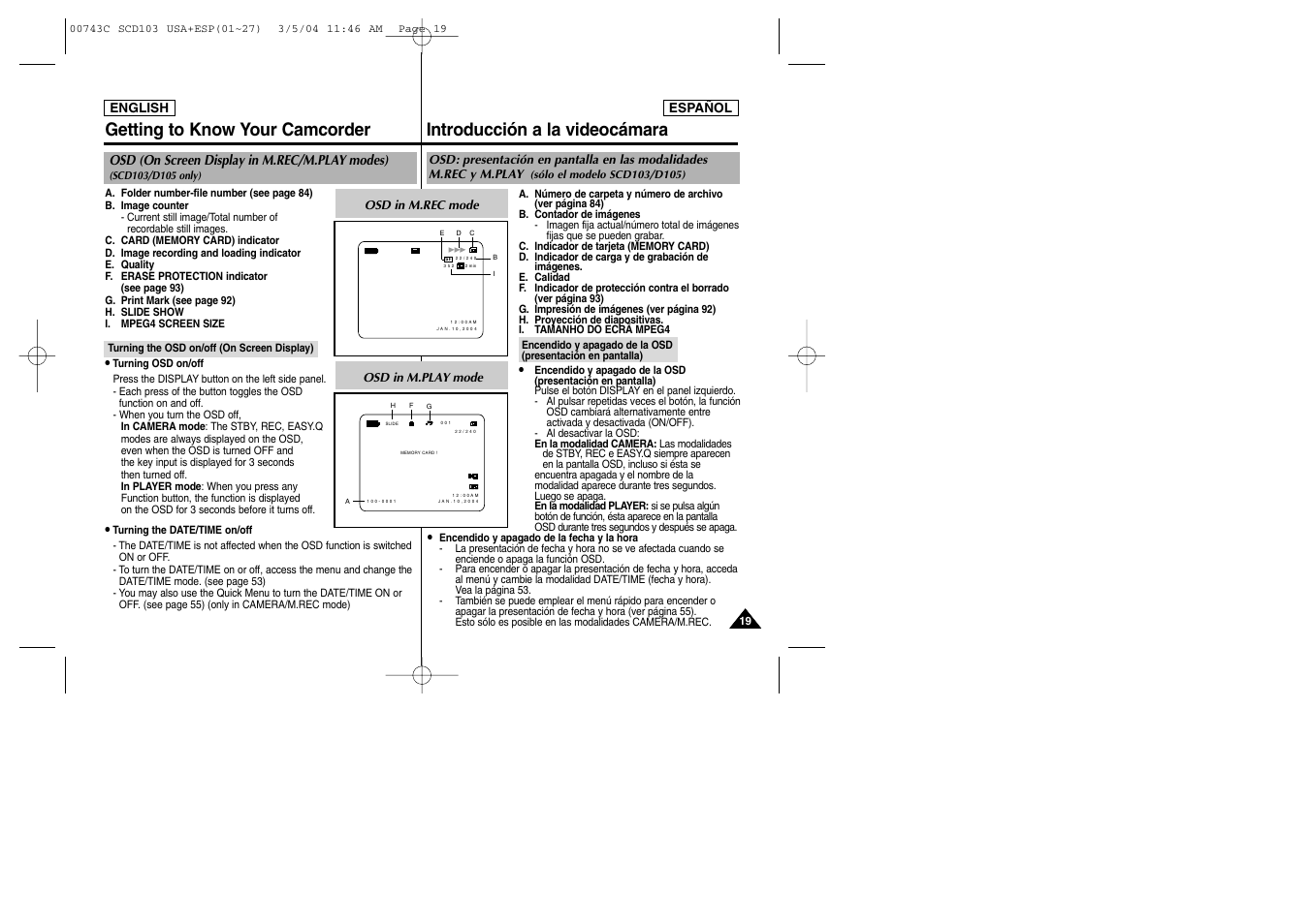 Samsung SC-D105-AFS User Manual | Page 19 / 107