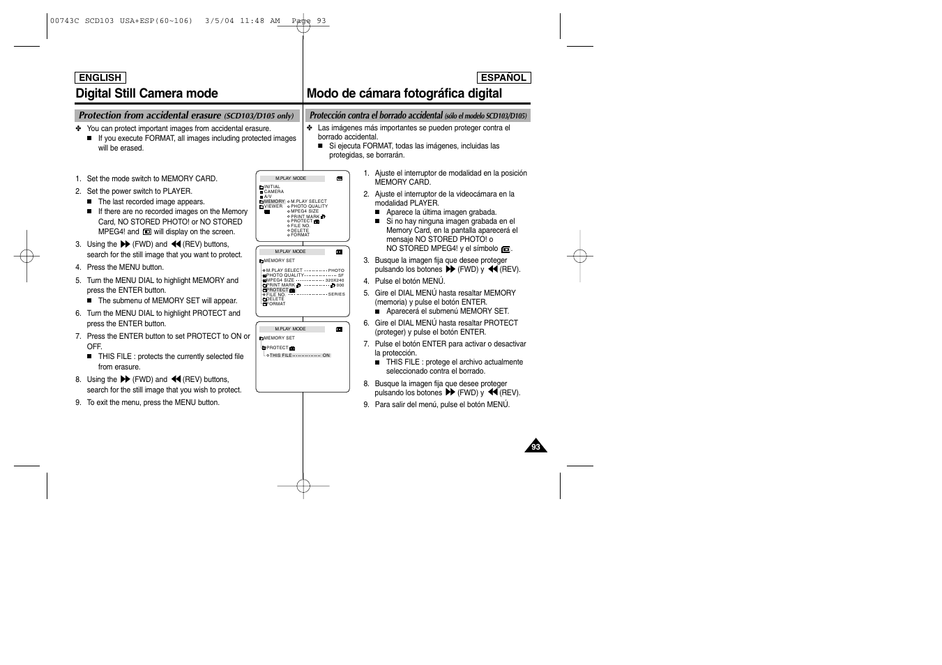 Samsung SC-D105-AFS User Manual | Page 93 / 107