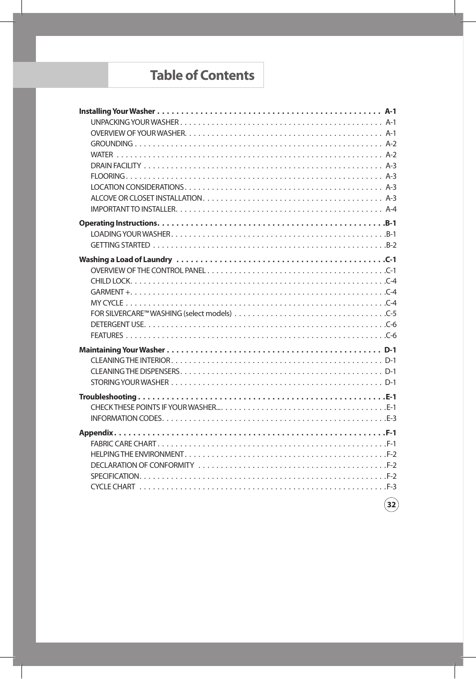 Samsung WF306LAW-XAA User Manual | Page 4 / 32