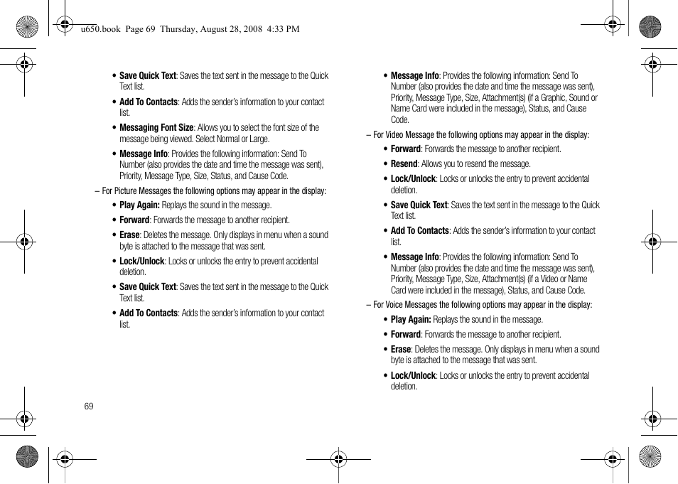 Samsung SCH-U650PSAVZW User Manual | Page 72 / 156