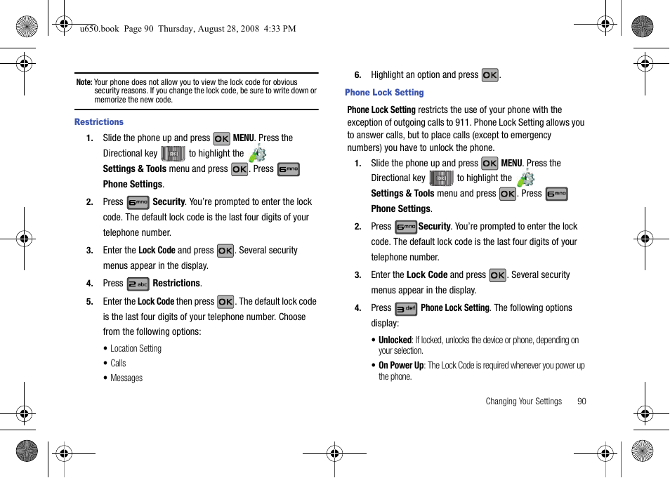 Samsung SCH-U650PSAVZW User Manual | Page 93 / 156