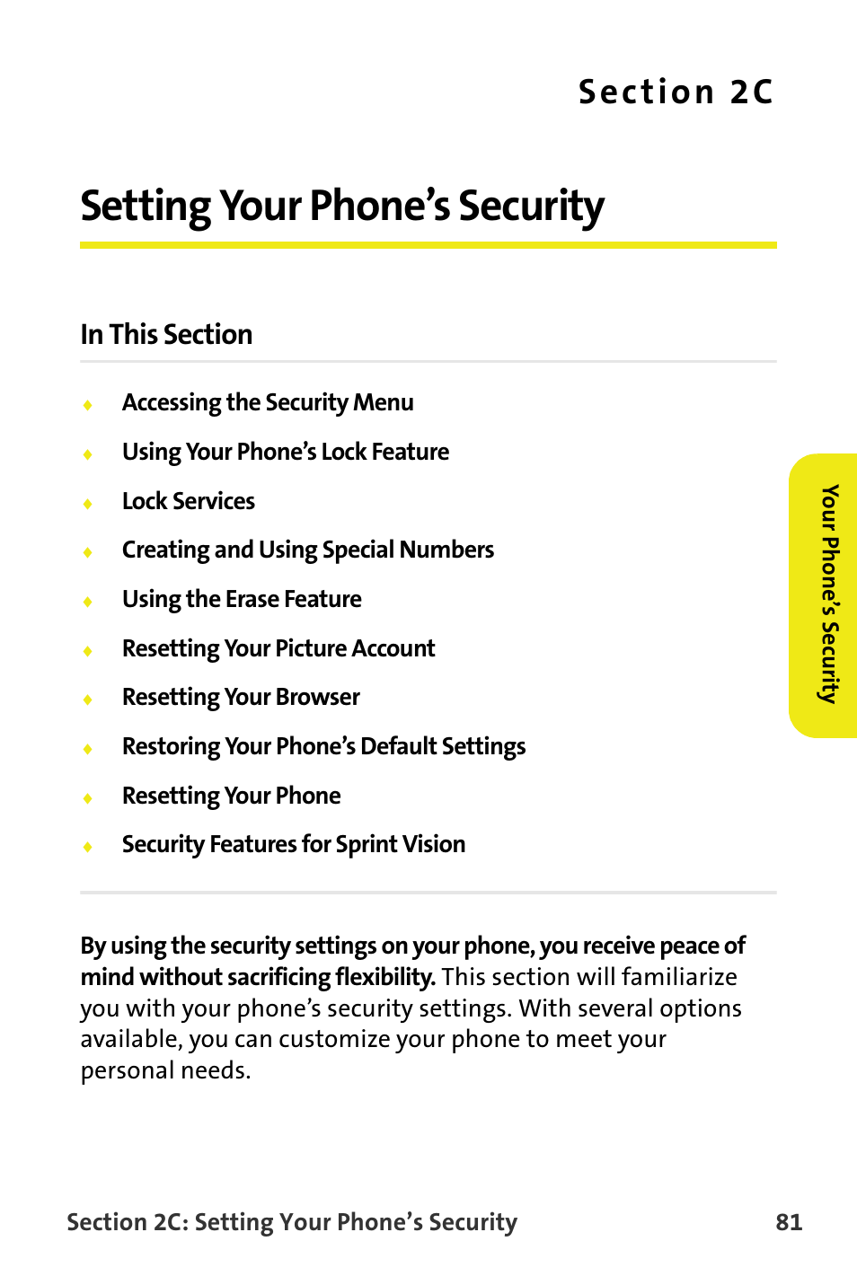 Setting your phone’s security, 2c. setting your phone’s security | Samsung SPH-M300ISASPR User Manual | Page 105 / 268