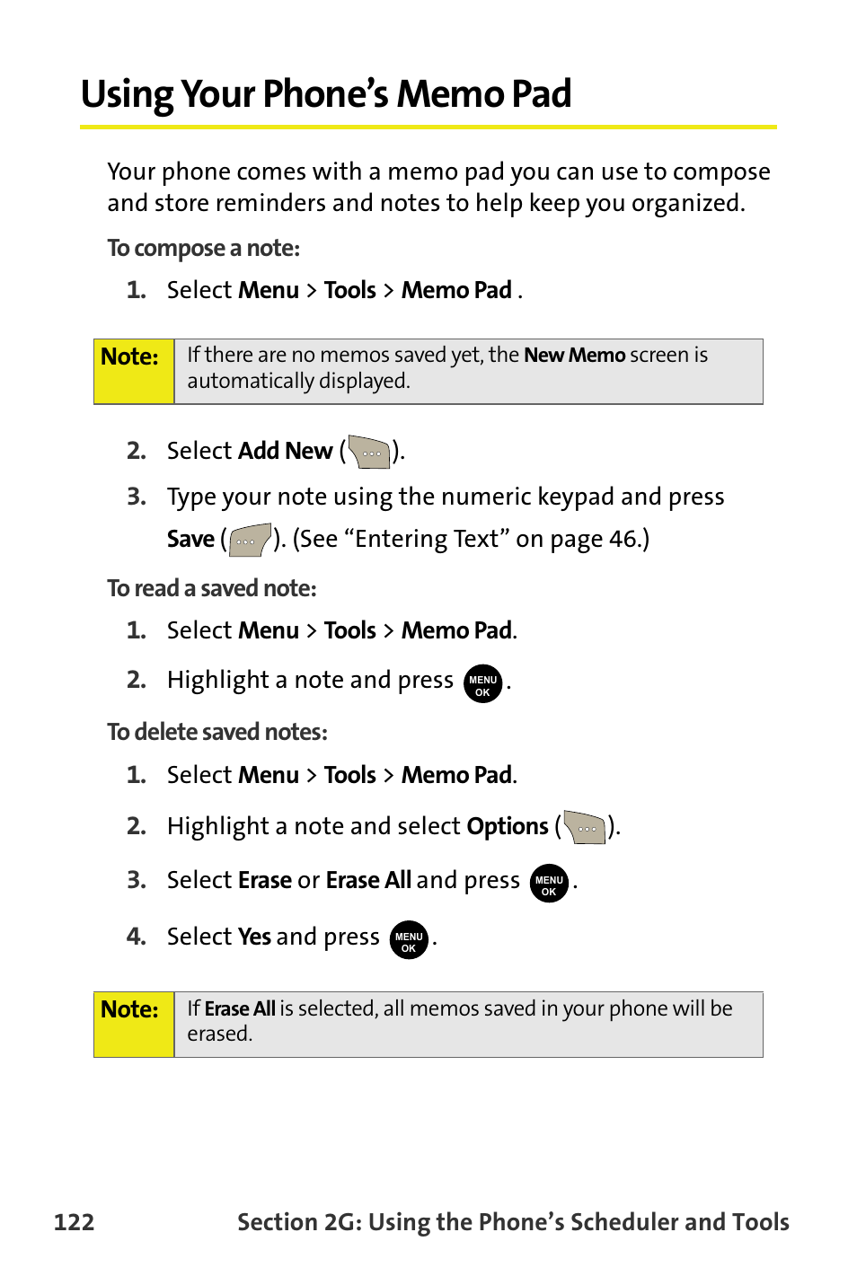 Using your phone’s memo pad | Samsung SPH-M300ISASPR User Manual | Page 146 / 268