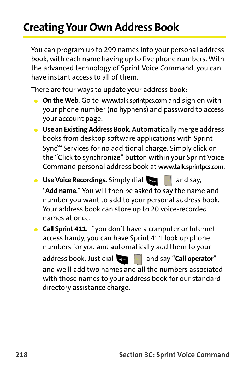 Creating your own address book | Samsung SPH-M300ISASPR User Manual | Page 242 / 268