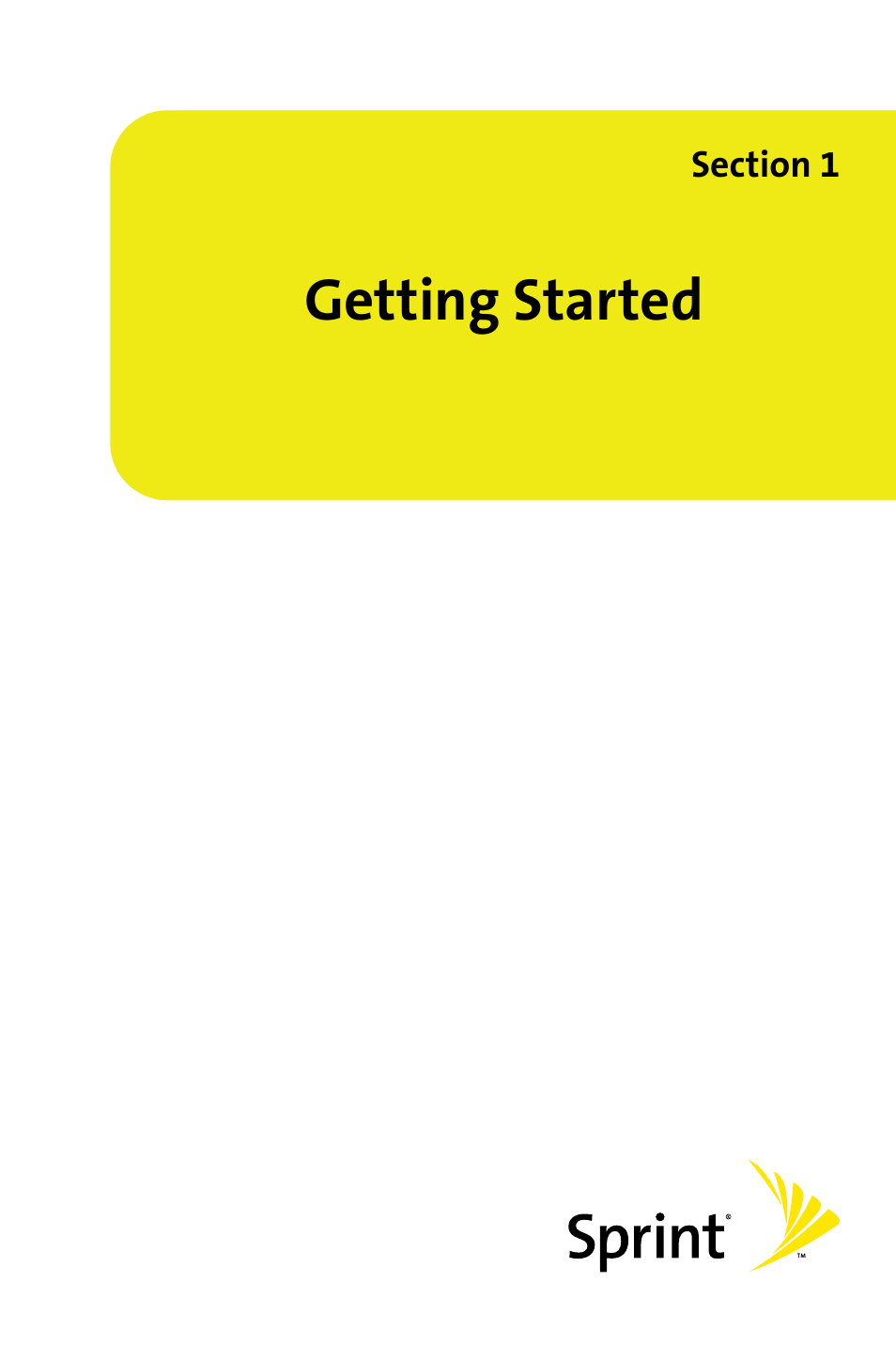 Getting started, Section 1: getting started | Samsung SPH-M300ISASPR User Manual | Page 25 / 268